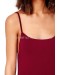 Low Back Strappy Midi Dress Oxblood